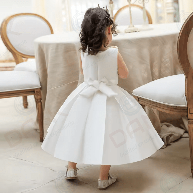 Vestido Lazo Encantador - Blanco, 2